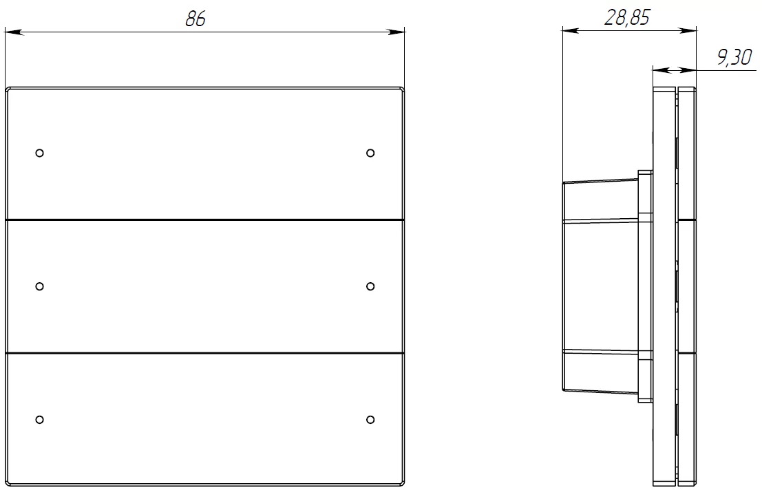 Сценарный выключатель 6 iRidi FS-BT6-01 3