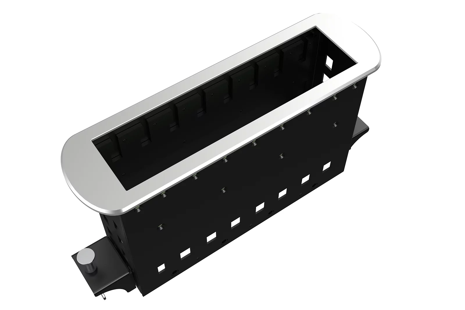 Прямоугольный металлический корпус Wize Pro WRTS-M-8BOX-S 2