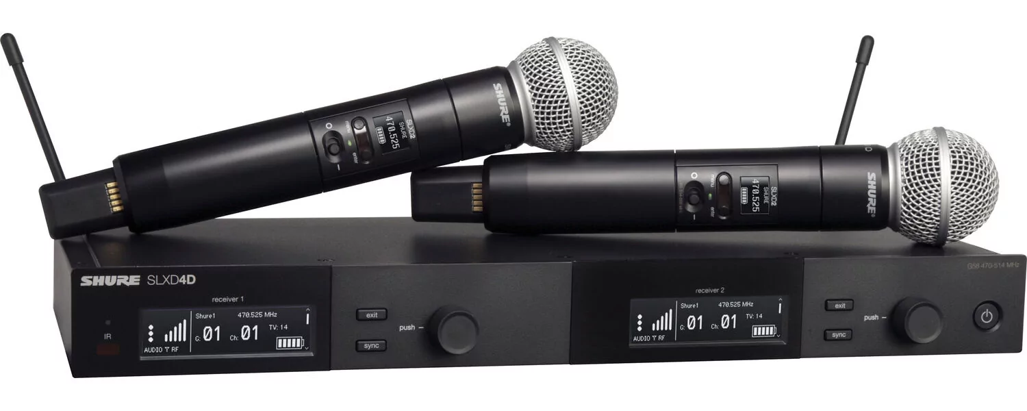 Цифровая двухканальная система SLX-D SHURE SLXD24DE/SM58-H56