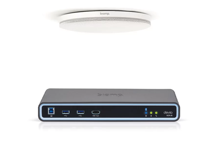 Микрофон с аудиопроцессором Biamp DevioSCR-25CX(White)