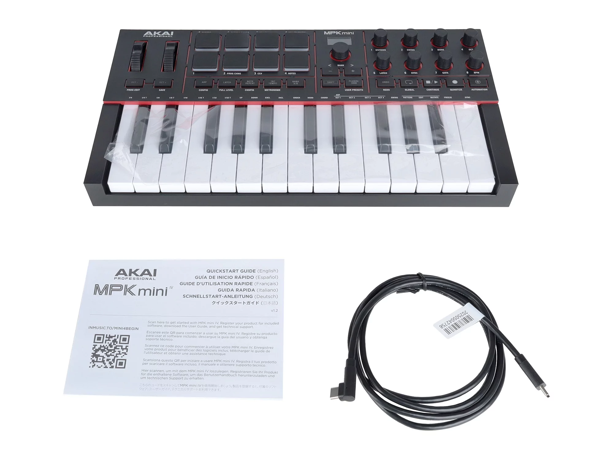Миди-клавиатура AKAI MPK Mini IV Black 6