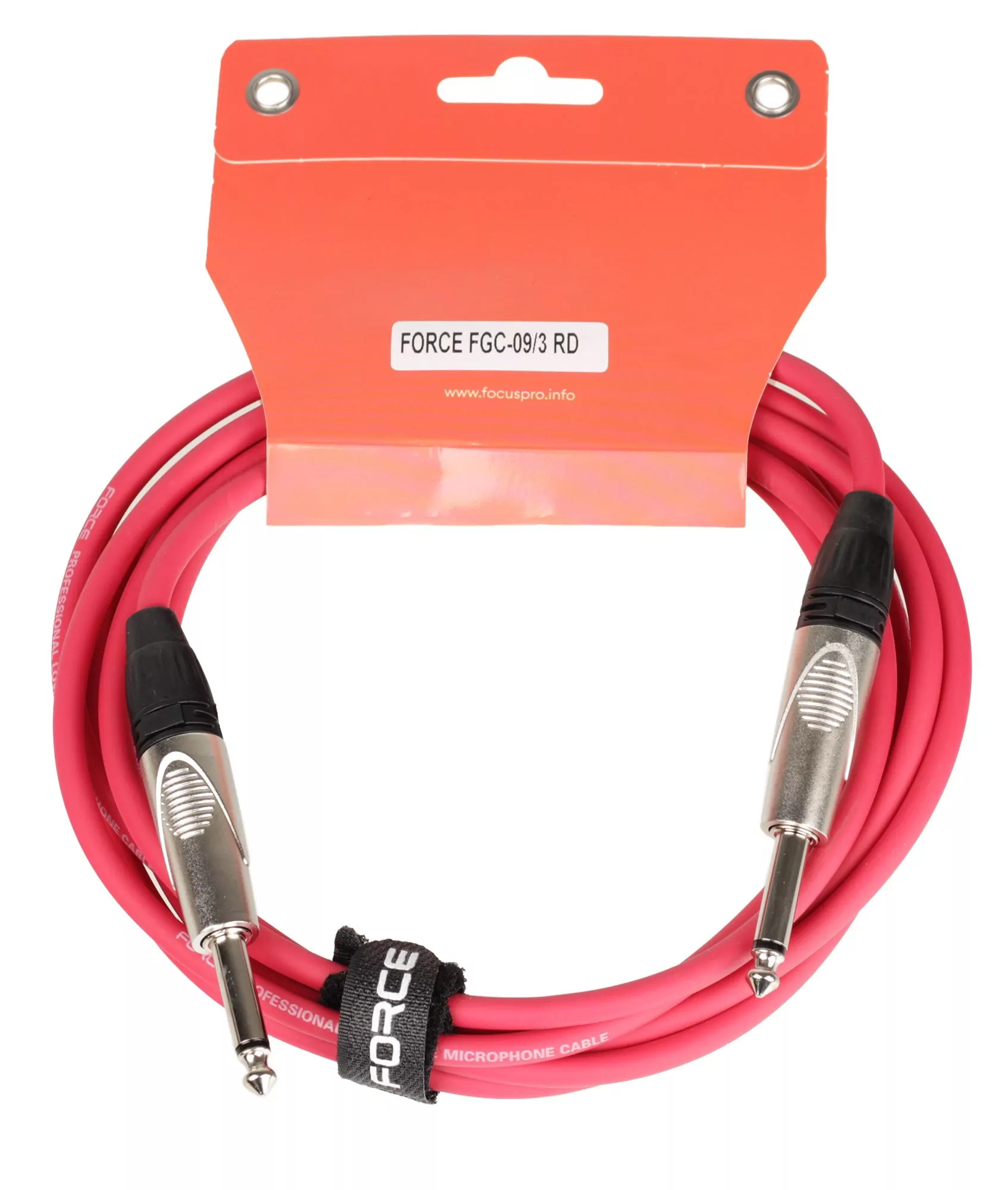 Кабель гитарный FORCE FGC-09/3 RD 2