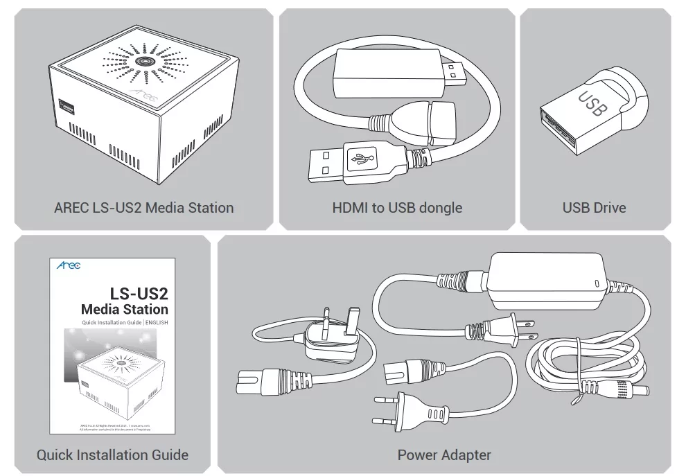 Рекордер AREC LS-US2 3