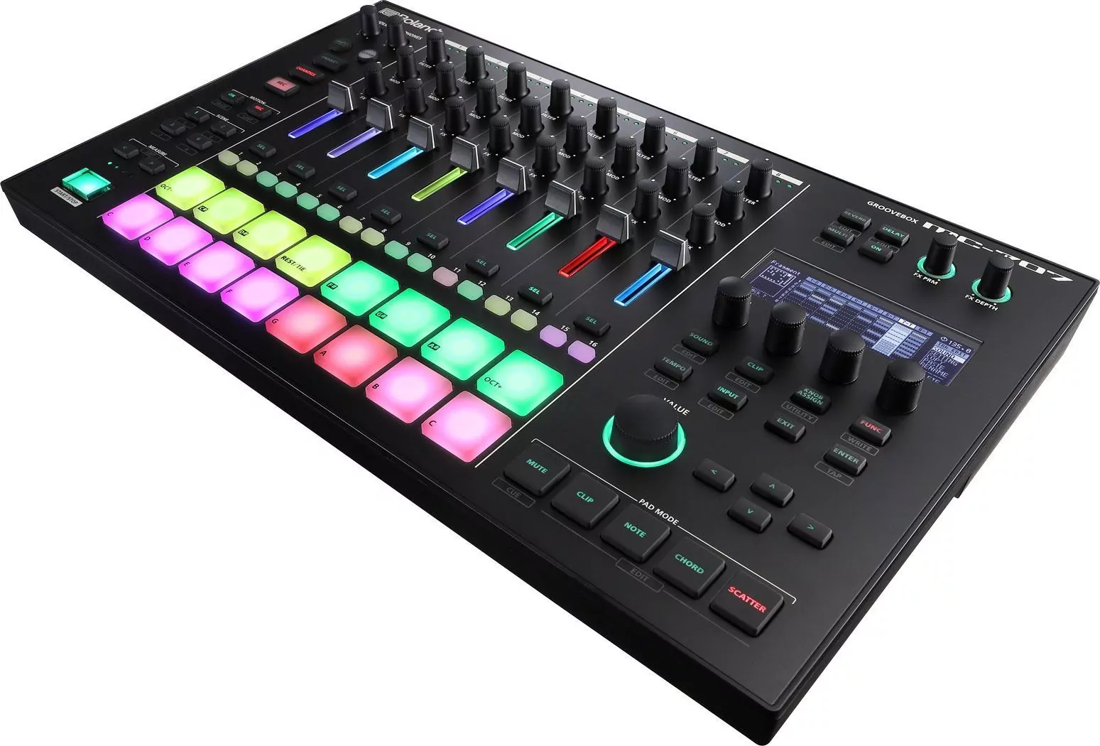 Профессиональный 8-дорожечный грувбокс ROLAND MC-707 2
