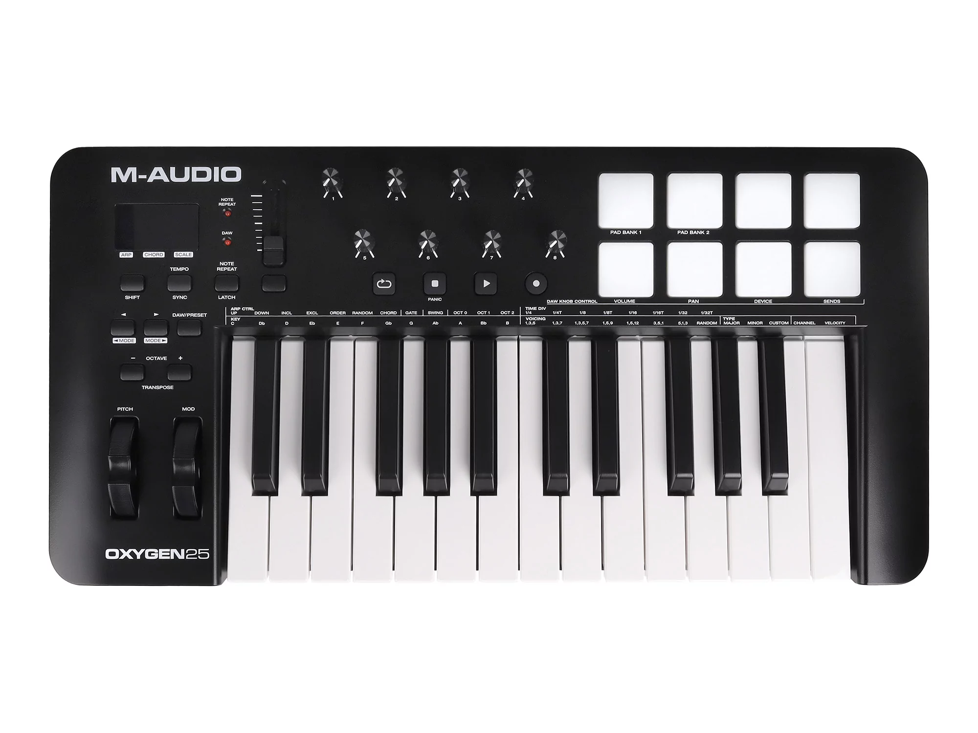 MIDI клавиатура M-audio Oxygen 25 MKV 8