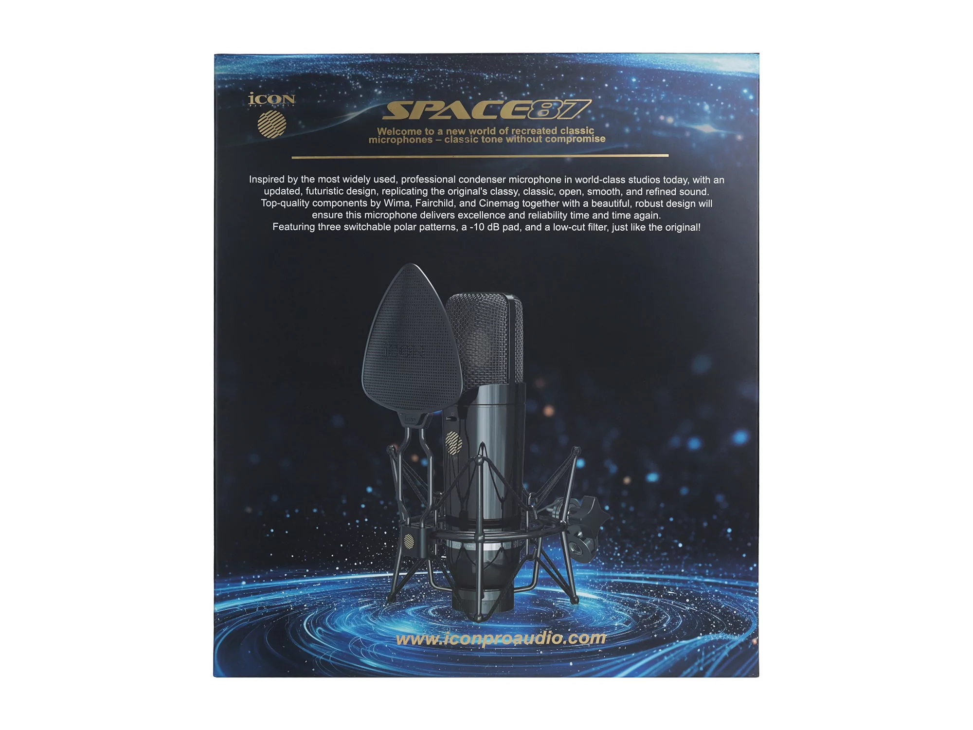 Студийный конденсаторный микрофон Icon Space 87 36