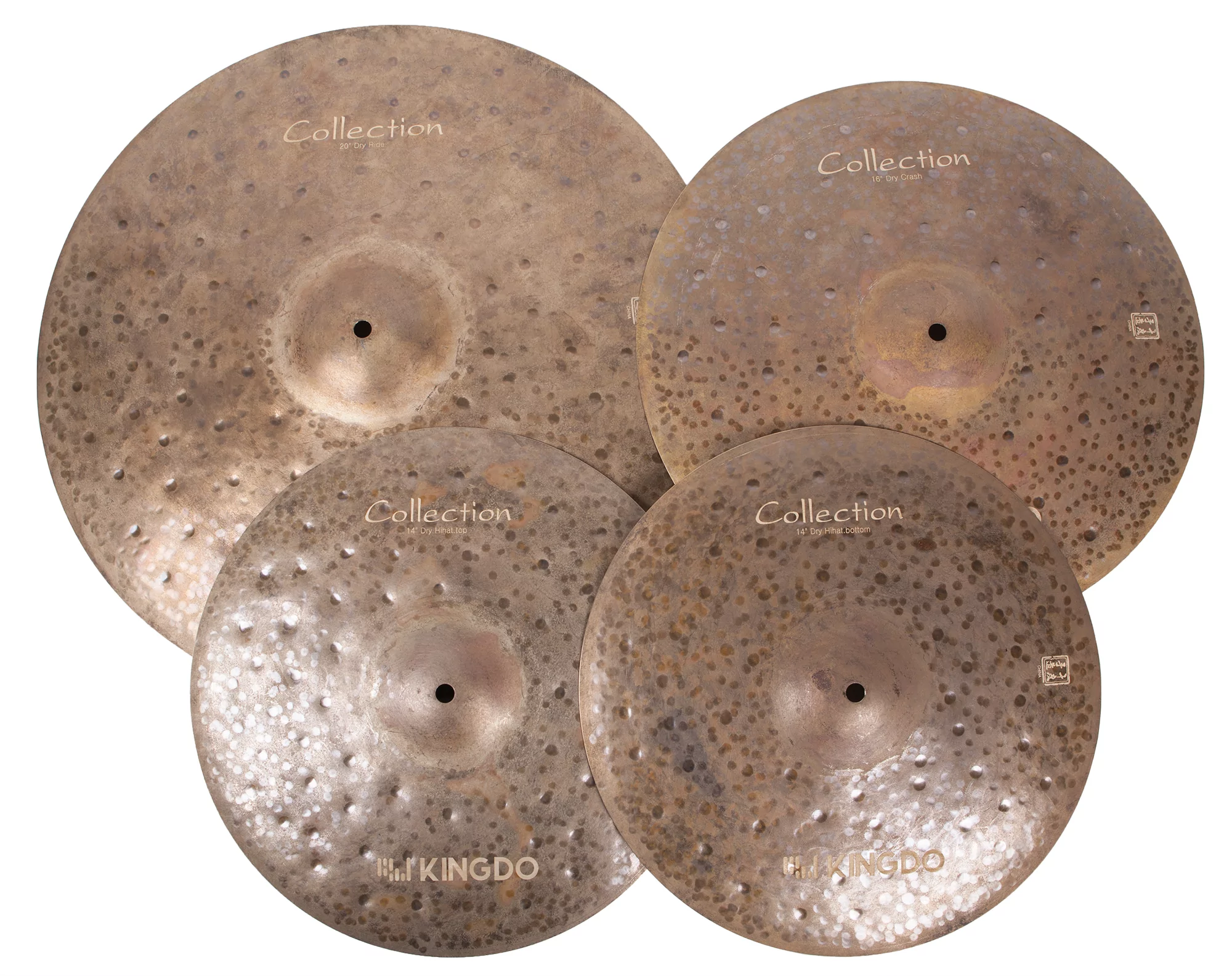 Комплект тарелок: Hi-Hat14" KINGDO COLLECTION DRY SET 14"+16"+20" 5