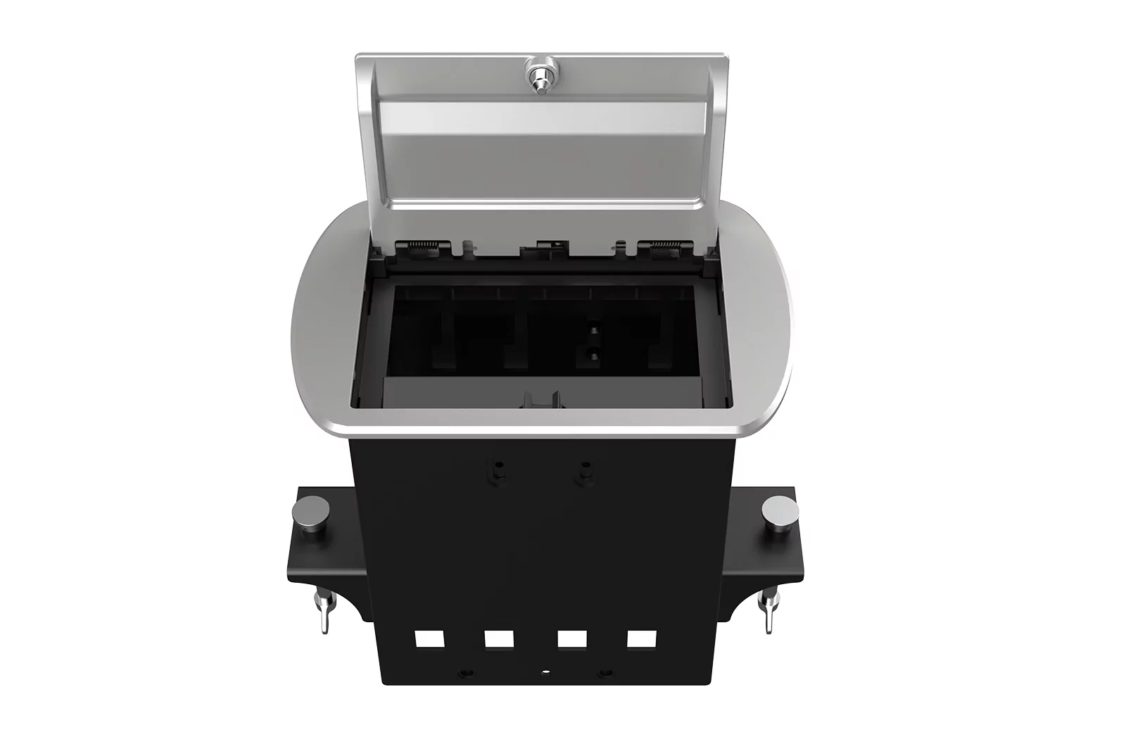 Прямоугольный металлический корпус Wize Pro WRTS-M-4CBOX-S 3