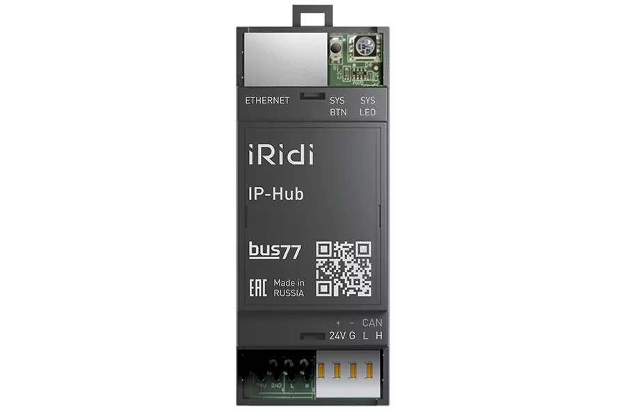 Интерфейс доступа к физической линии Bus77 из IP-сети iRidi IP-Hub