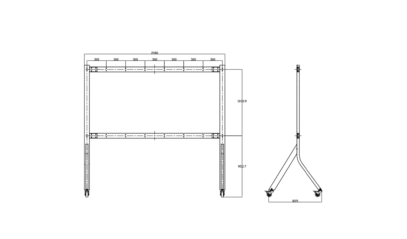 Мобильная напольная стойка для светодиодных экранов QSTech ST90, ST90-M 2