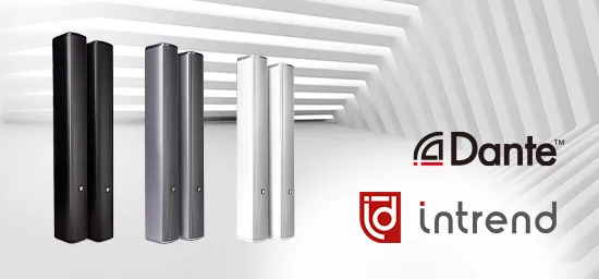 Звуковые колонны Intrend ITSPK-425 PD с поддержкой протокола Dante  