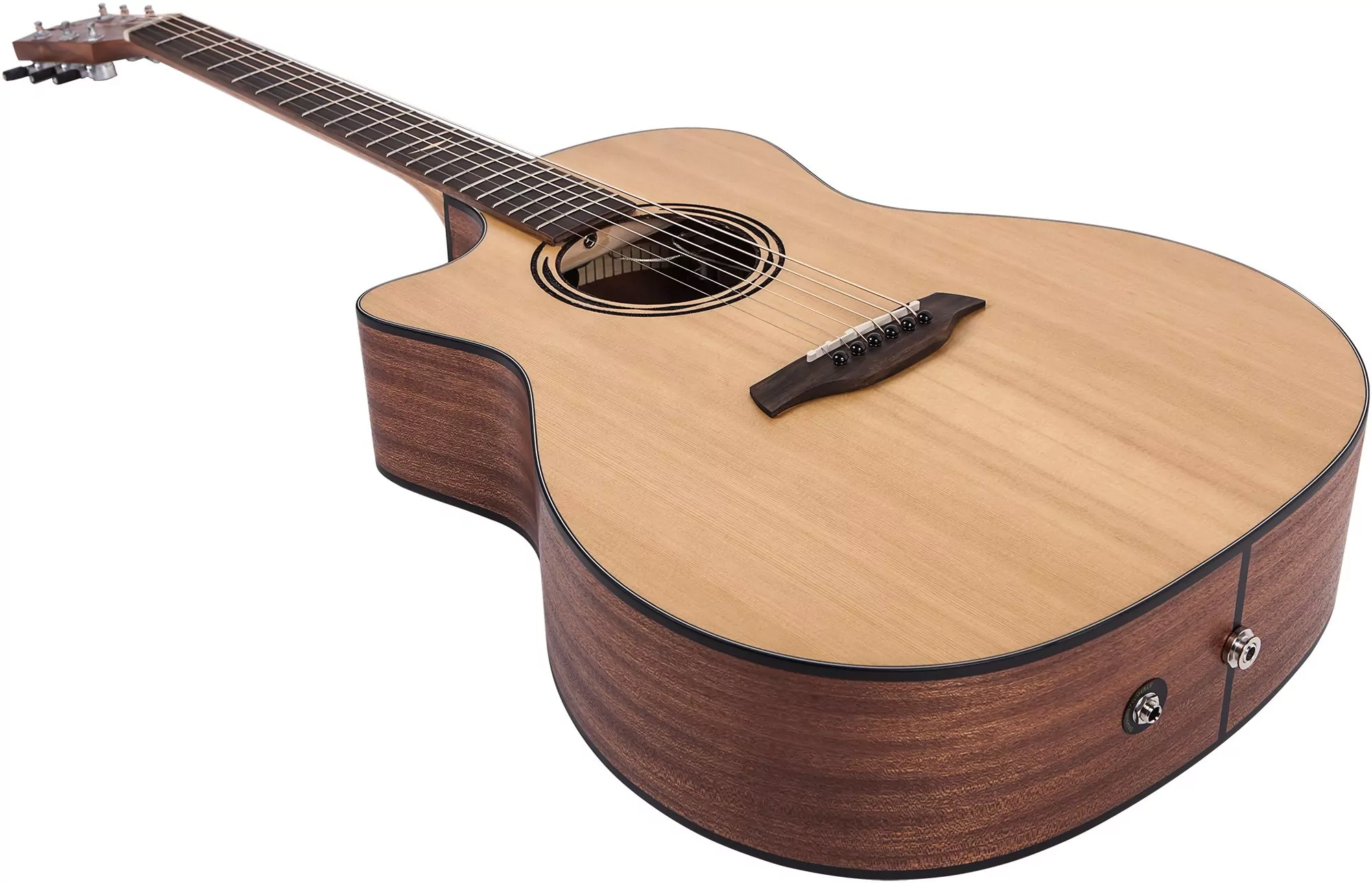 Леворукая электроакустическая гитара BATON ROUGE AR11C/ACE-L 4