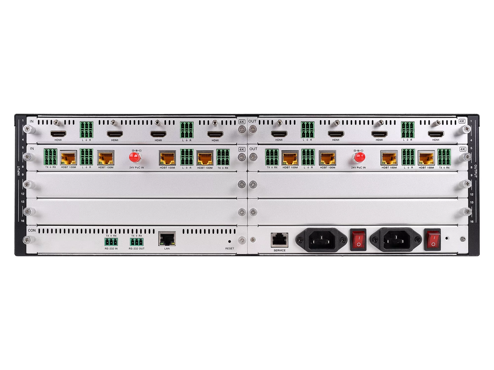 Шасси матричного коммутатора 16x16 Intrend ITMMT4-16x16 13