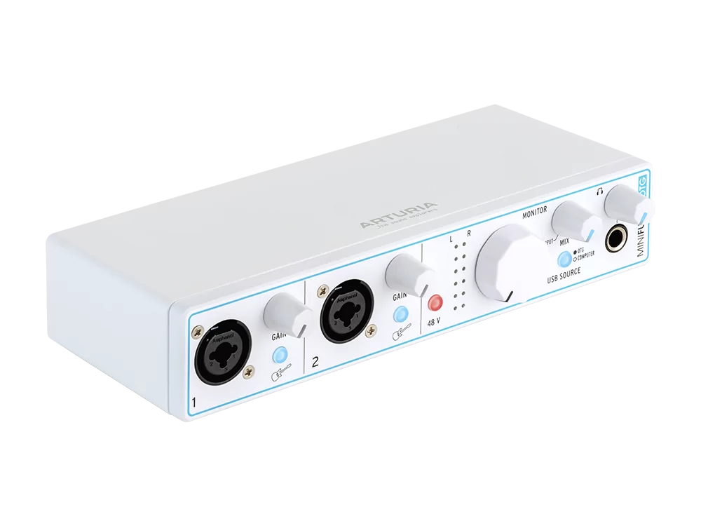 Аудиоинтерфейс USB Arturia MiniFuse 2 White OTG 5