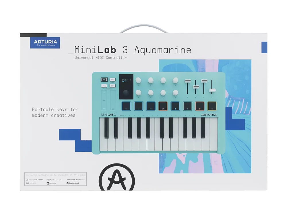 MIDI клавиатура Arturia MiniLAB 3 Aquamarine 14