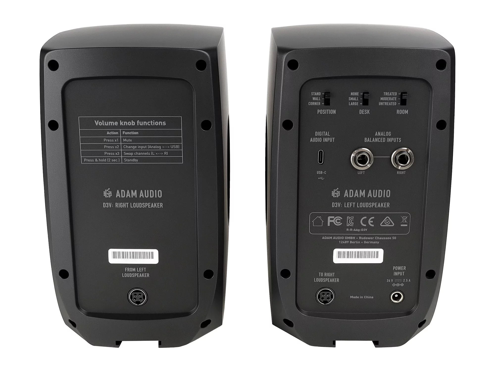 Акустическая система (студийный монитор) Adam D3V Black 13