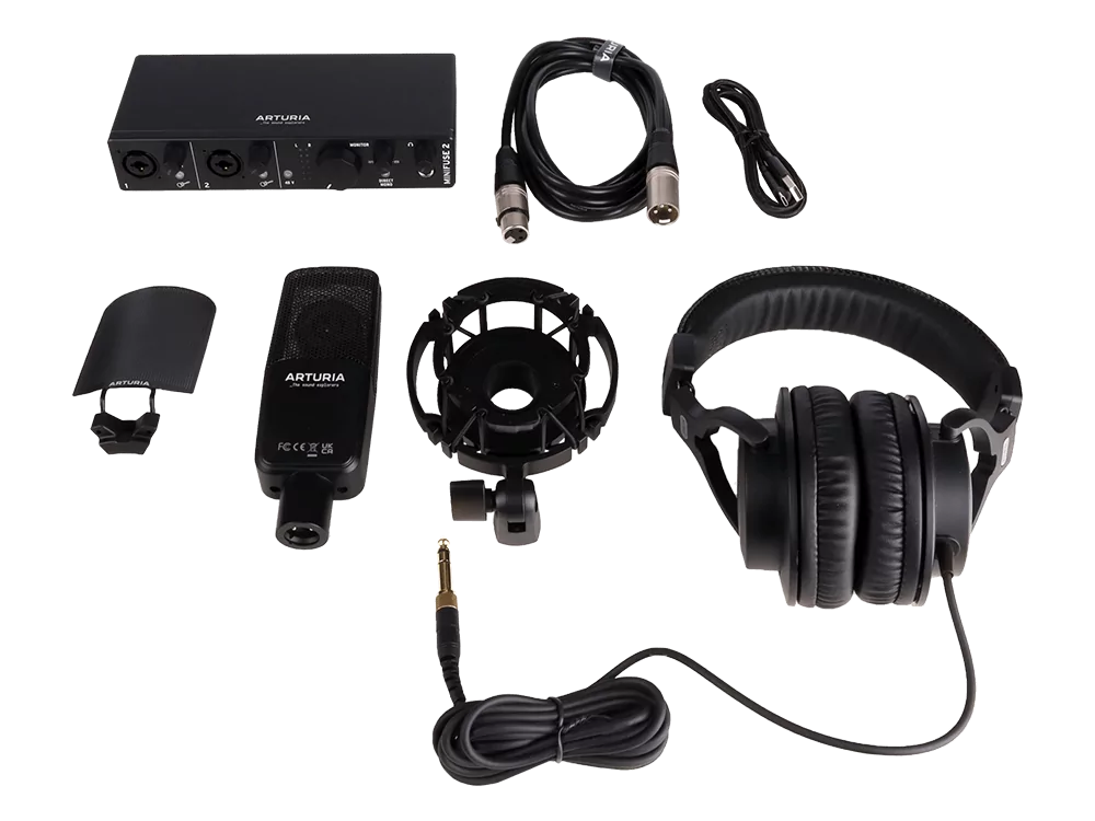 Аудиоинтерфейс USB Arturia MiniFuse Recording Pack Black 18