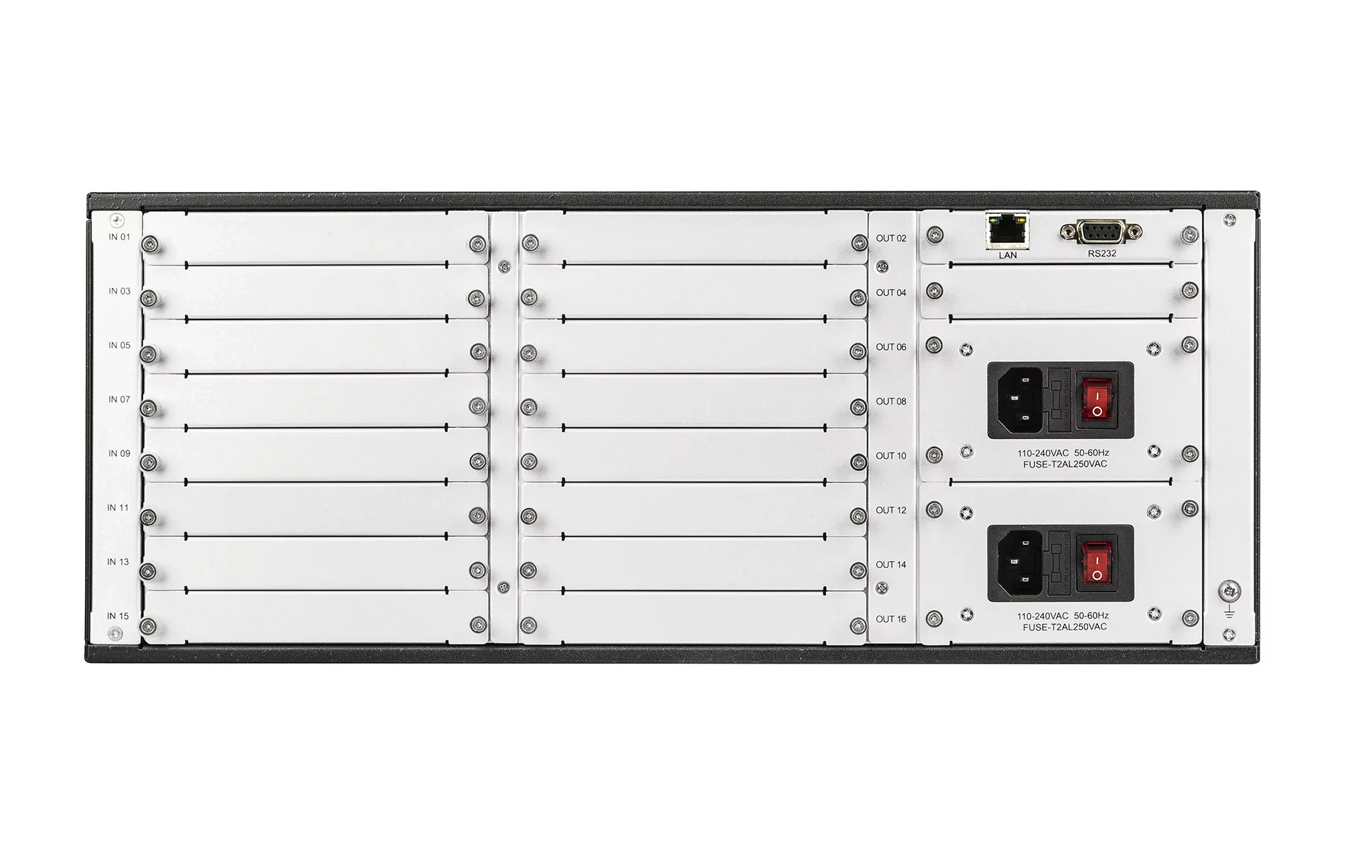 Шасси модульного матричного коммутатора Intrend ITMMS-16x16 3