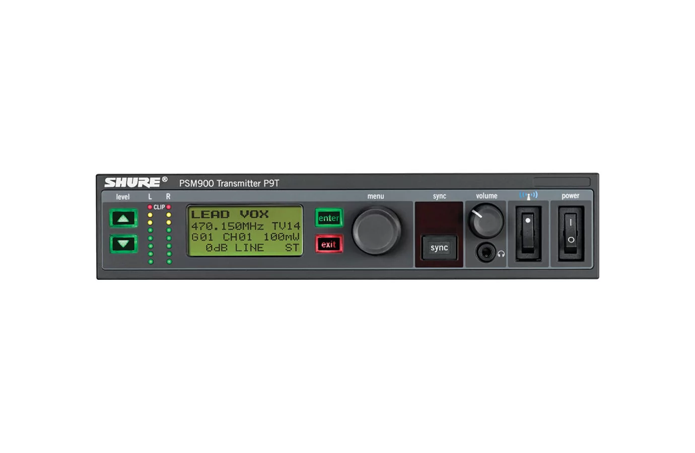 Одноканальный передатчик системы персонального мониторинга PSM 900 SHURE P9TE=-K1E