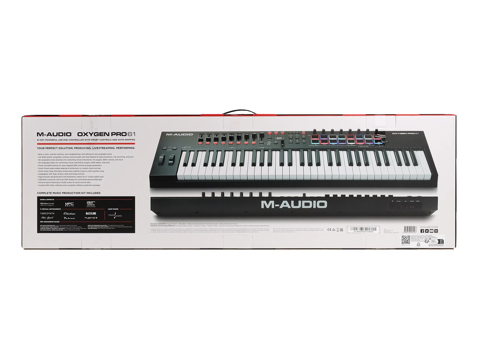 MIDI клавиатура M-audio Oxygen Pro 61 16