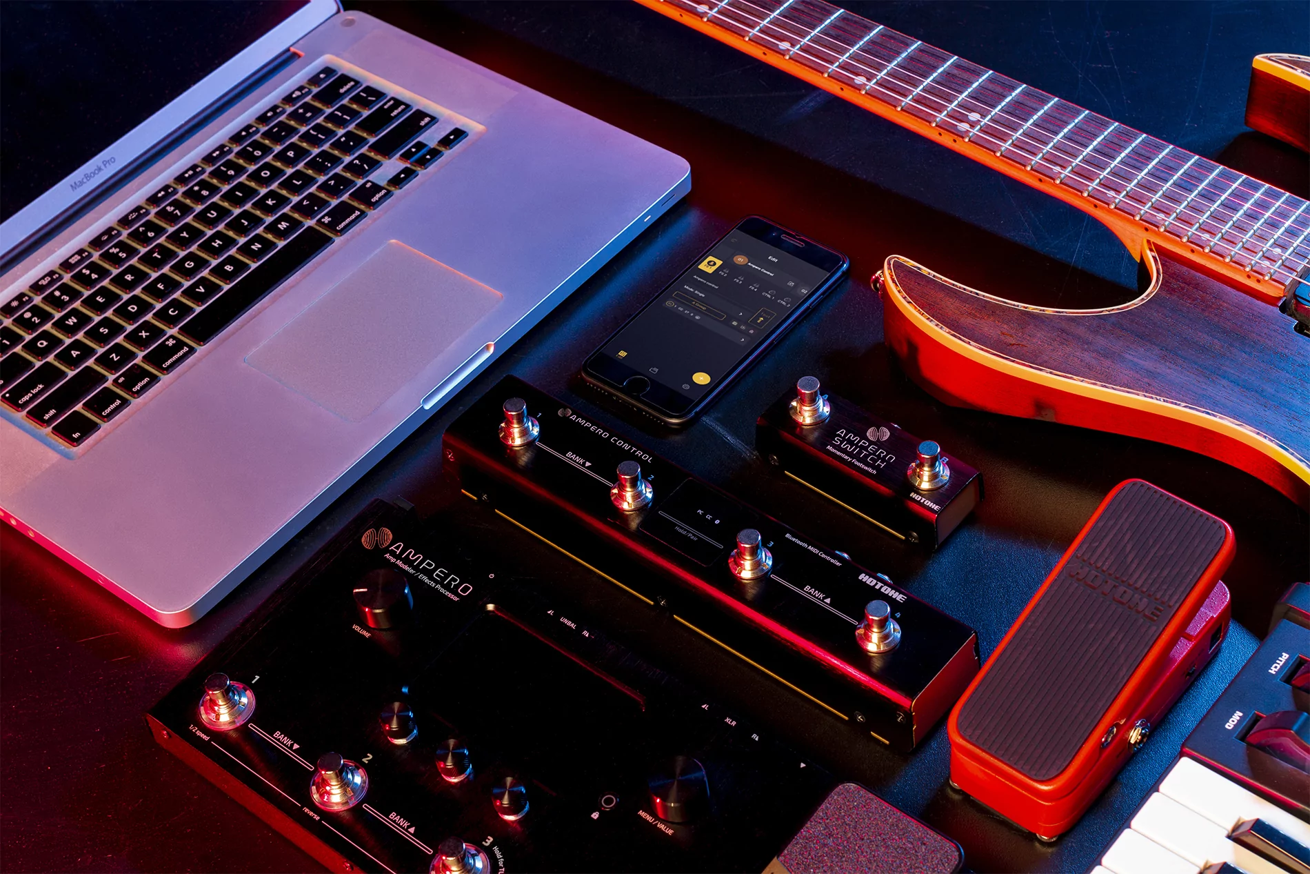 Ножной контроллер Bluetooth MIDI Hotone Ampero Control 10