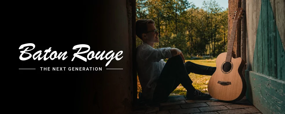 BATON ROUGE AR11 – популярная электроакустическая гитара с топом из массива кедра