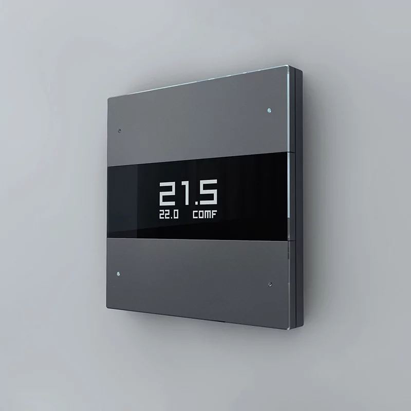 Сценарный выключатель с LED экраном и термостатом iRidi FS-BT6-LED-04 2