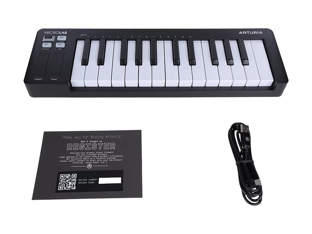 MIDI клавиатура Arturia MicroLab 3 Black 7