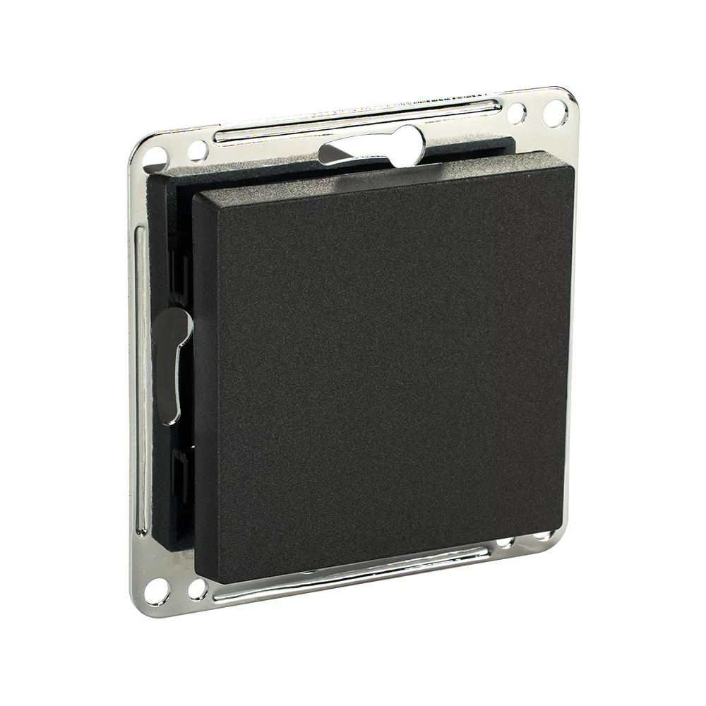 Сценарный выключатель 1-кл, модуль 55х55, Bus77, Графит iRidi DB-00-55-0104