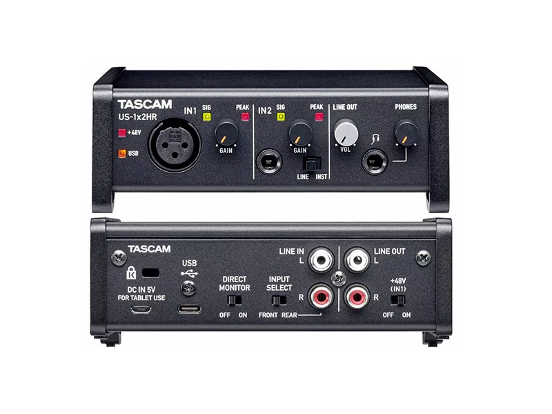 Аудиоинтерфейс USB Tascam US-1x2HR 3