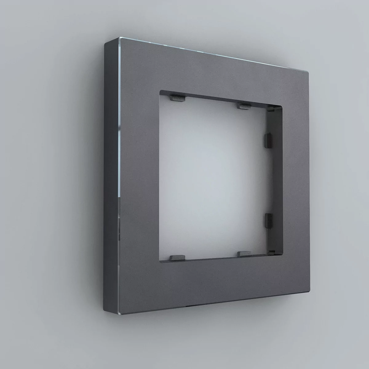 Рамка на 1 пост, графит, Berlin 01 iRidi 01P104