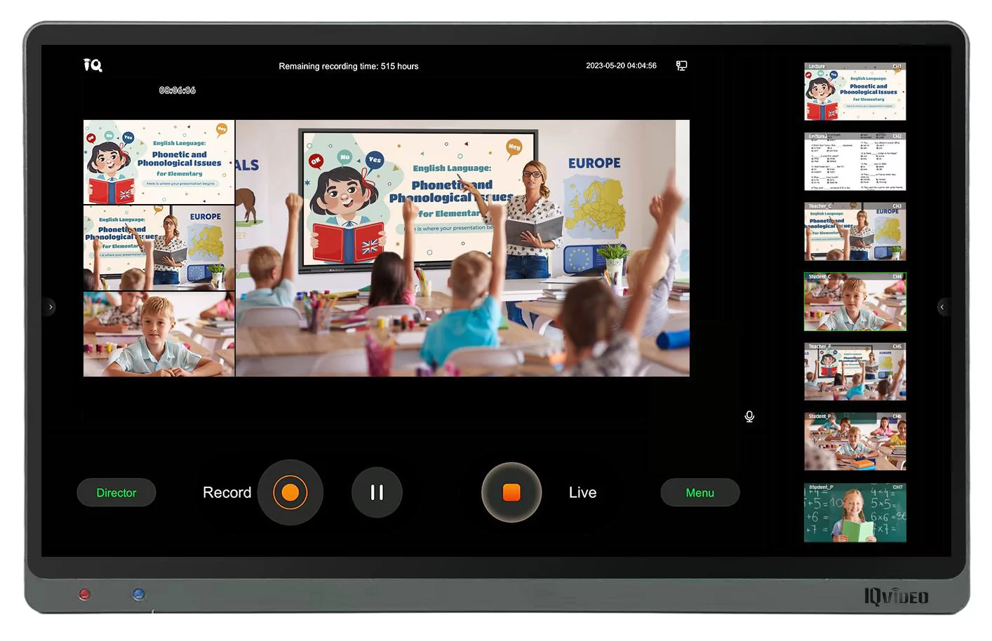 Система трансляций и видеозаписи IQBoard LCS810