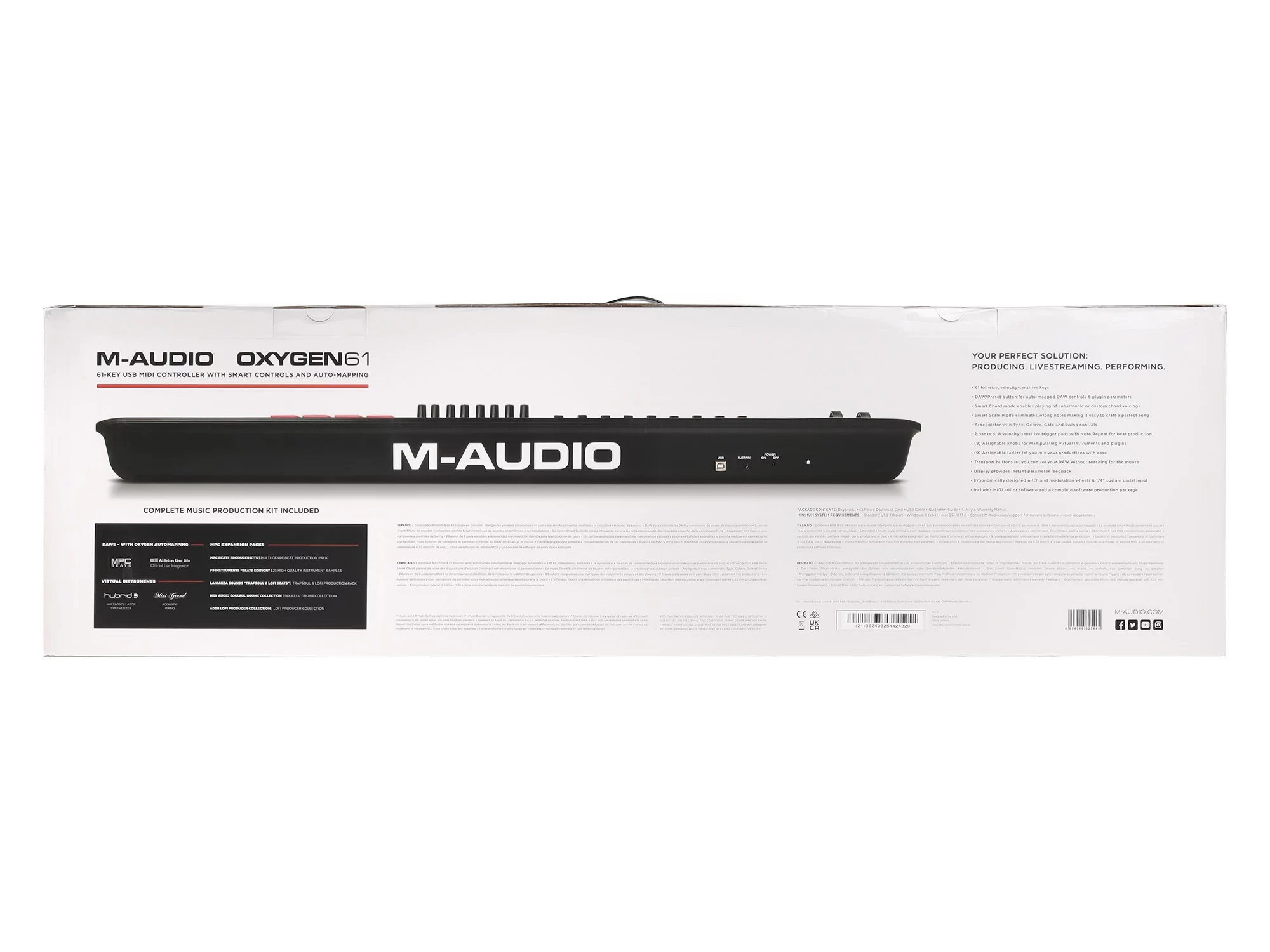 MIDI клавиатура M-audio Oxygen 61 MKV 15