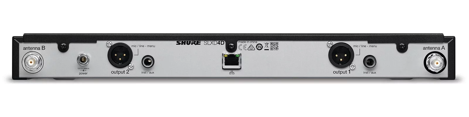 Двухканальный приемник цифровой радиосистемы SLXD SHURE SLXD4DE=-H56 2