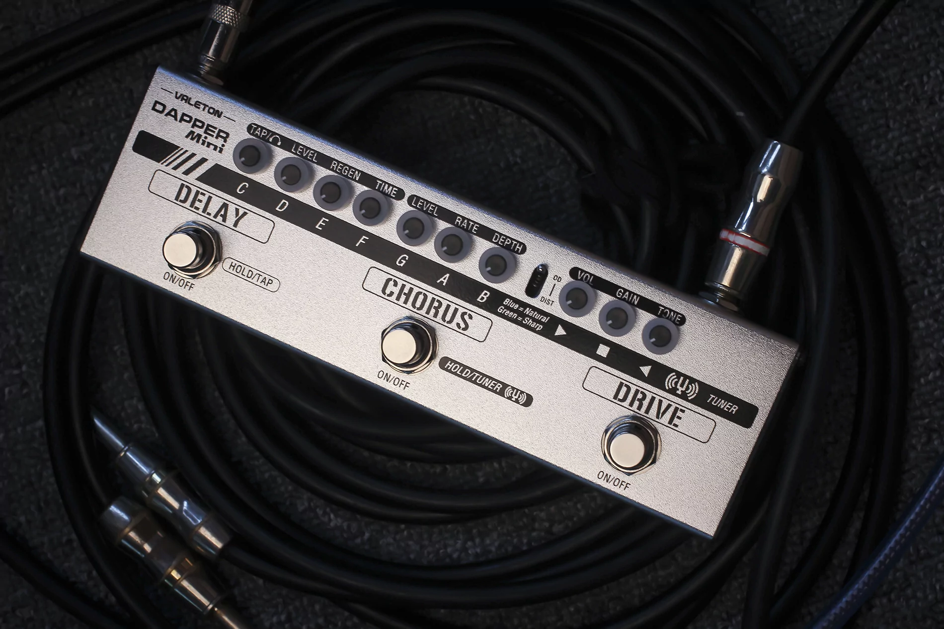 Напольная компактная гитарная педаль Dapper Mini Valeton MES-1 18