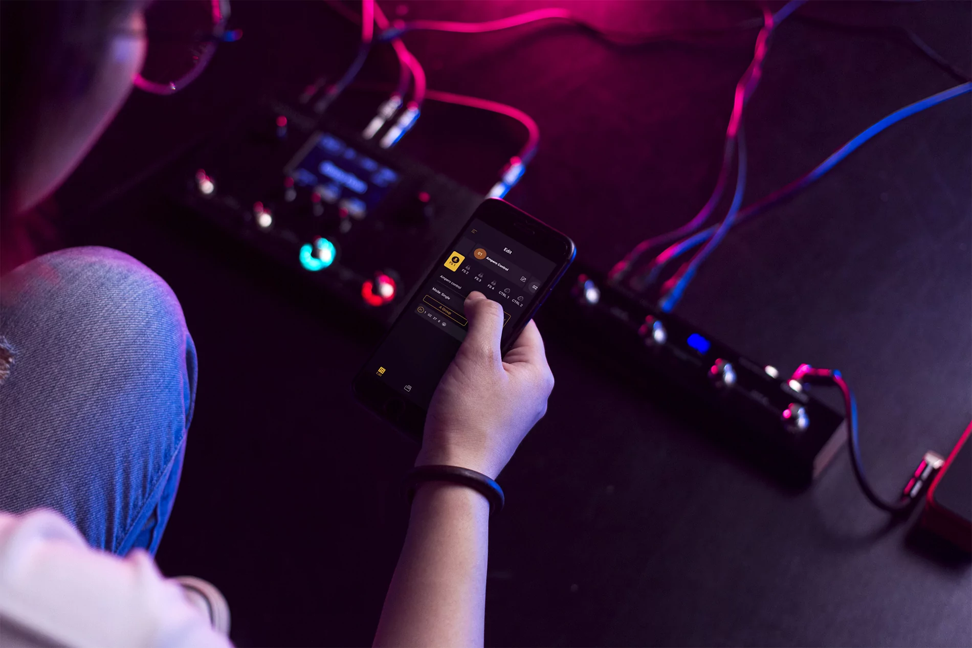 Ножной контроллер Bluetooth MIDI Hotone Ampero Control 9