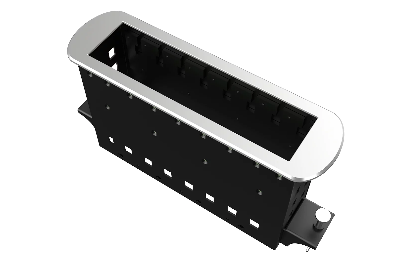 Прямоугольный металлический корпус Wize Pro WRTS-M-8BOX-S