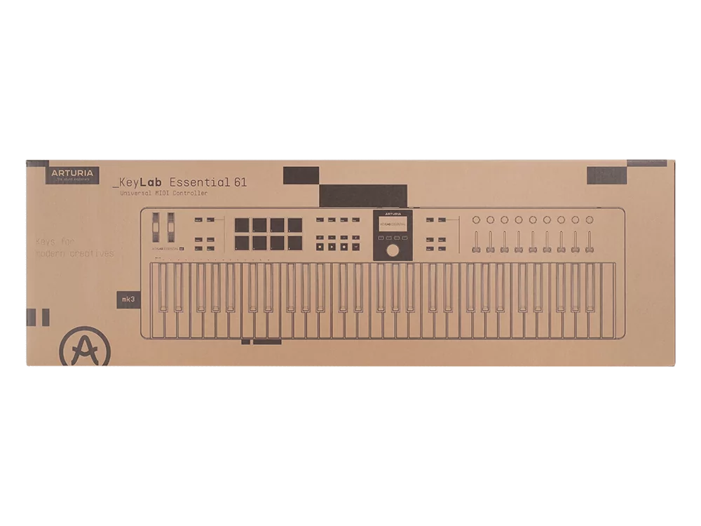 MIDI клавиатура Arturia KeyLab Essential 61 mk3 Aquamarine 13