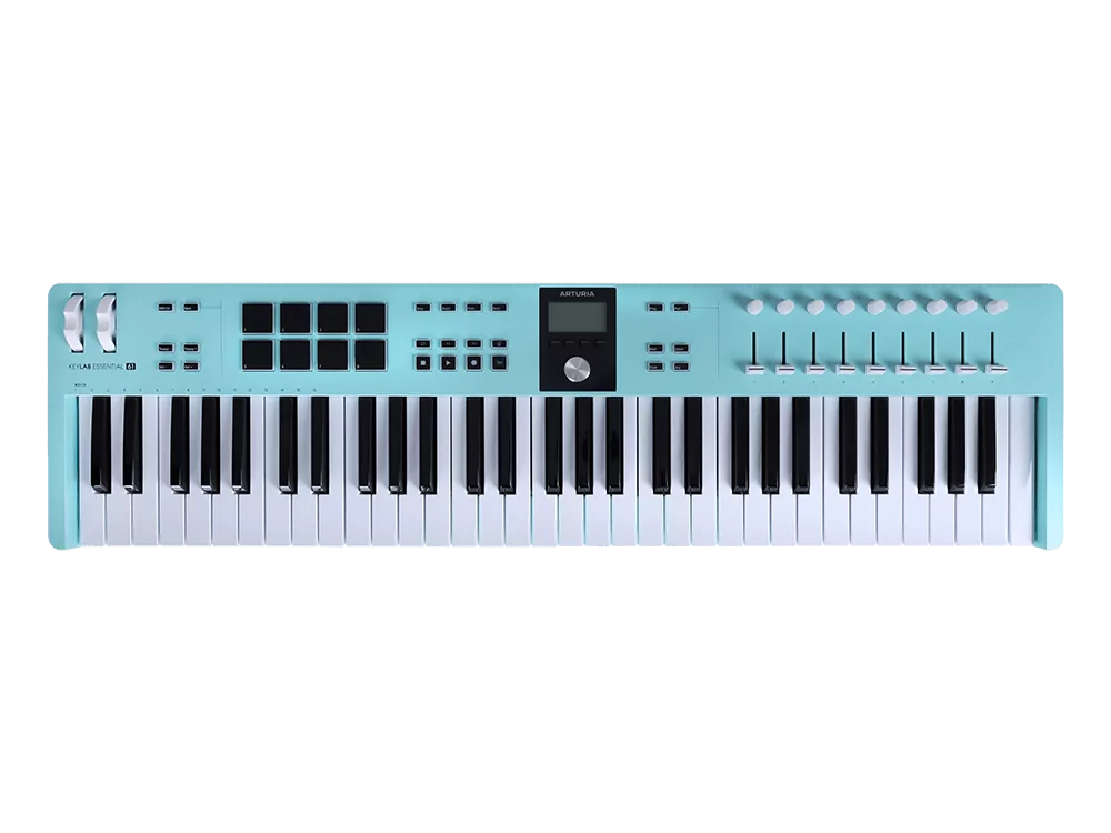 MIDI клавиатура Arturia KeyLab Essential 61 mk3 Aquamarine