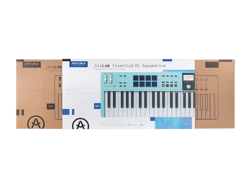 MIDI клавиатура Arturia KeyLab Essential 61 mk3 Aquamarine 14