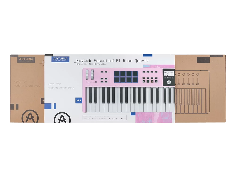 MIDI клавиатура Arturia KeyLab Essential 61 mk3 Rose Quartz 14