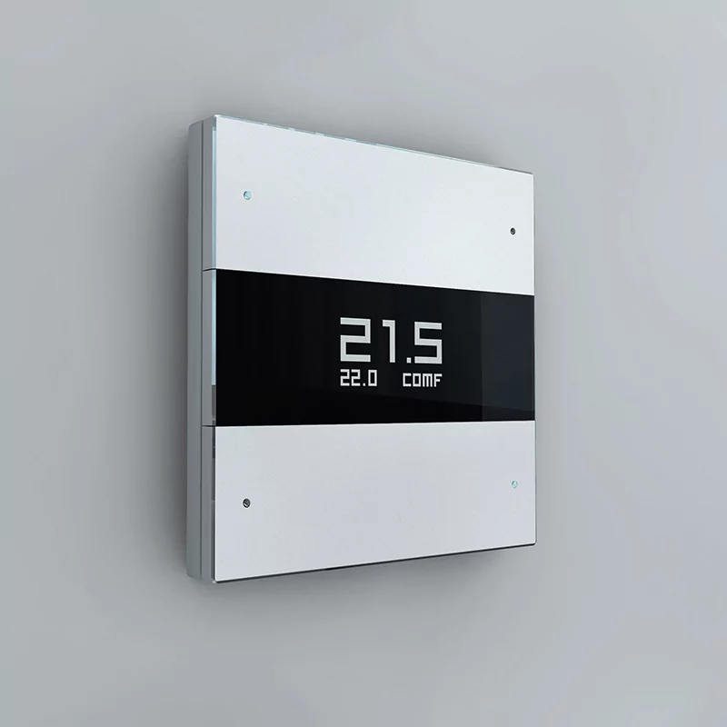 Сценарный выключатель с LED экраном и термостатом iRidi FS-BT6-LED-01