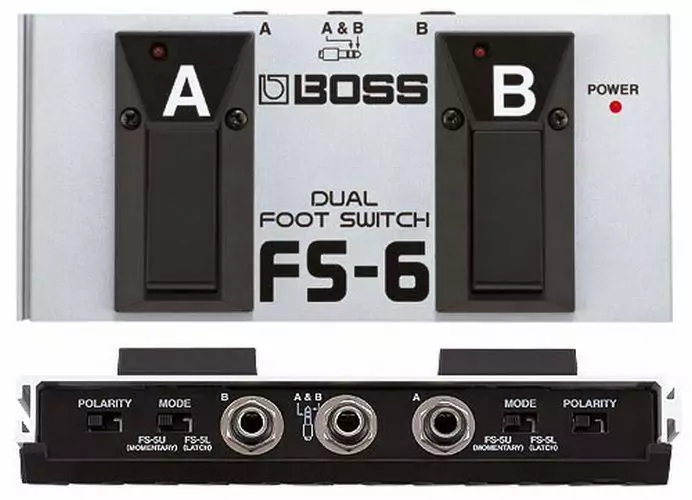 Двойной ножной переключатель (2 футсвитча) BOSS FS-6
