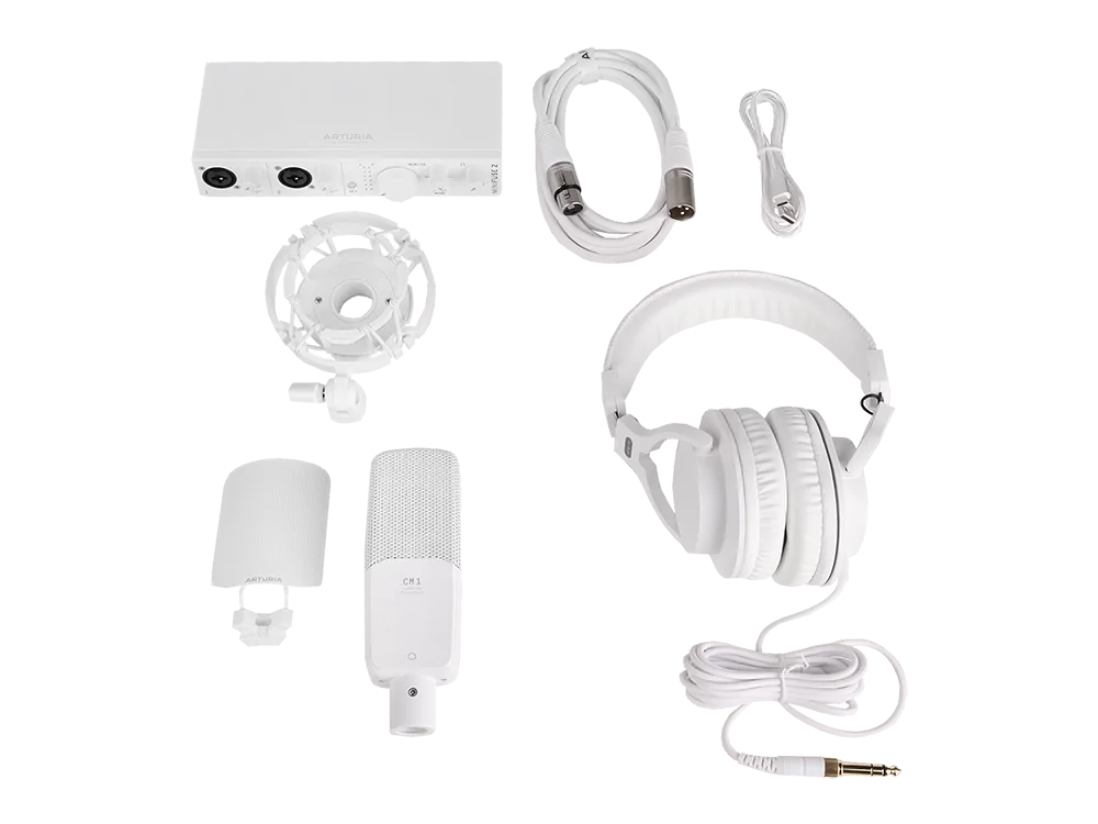 Аудиоинтерфейс USB Arturia MiniFuse Recording Pack White 9