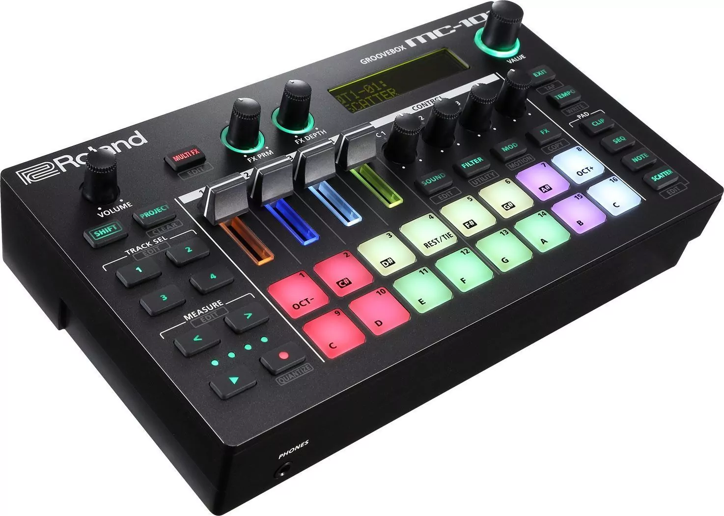 Компактный 4-трековый грувбокс ROLAND MC-101