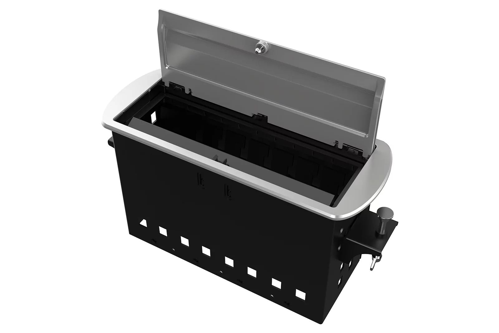 Прямоугольный металлический корпус Wize Pro WRTS-M-8CBOX-S