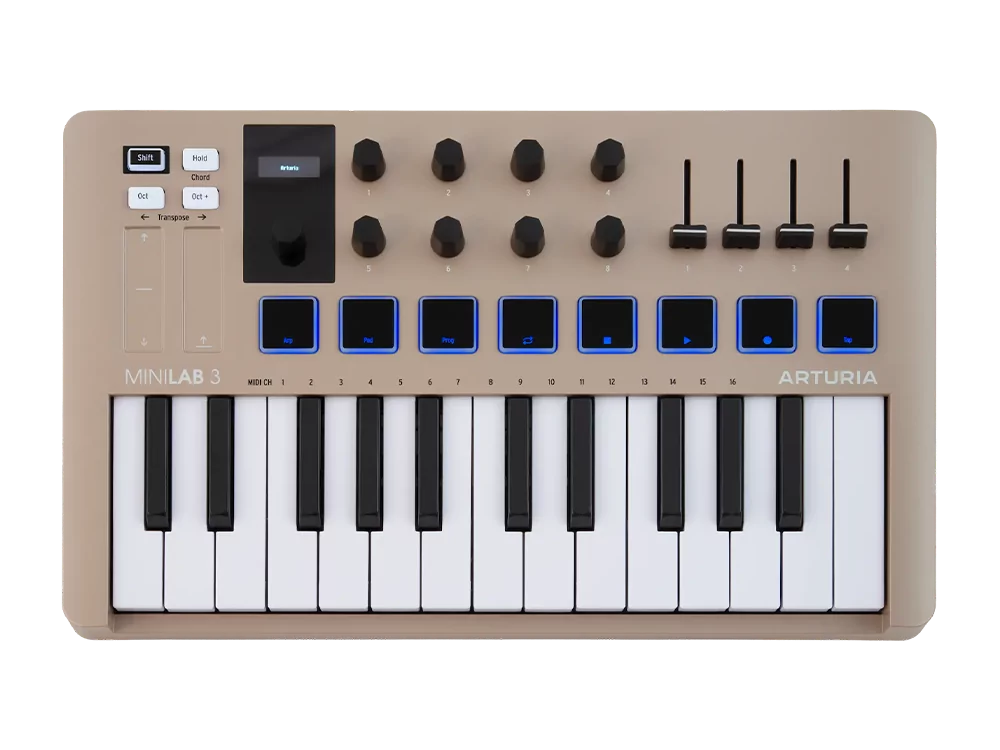 MIDI клавиатура Arturia MiniLAB 3 Champagne