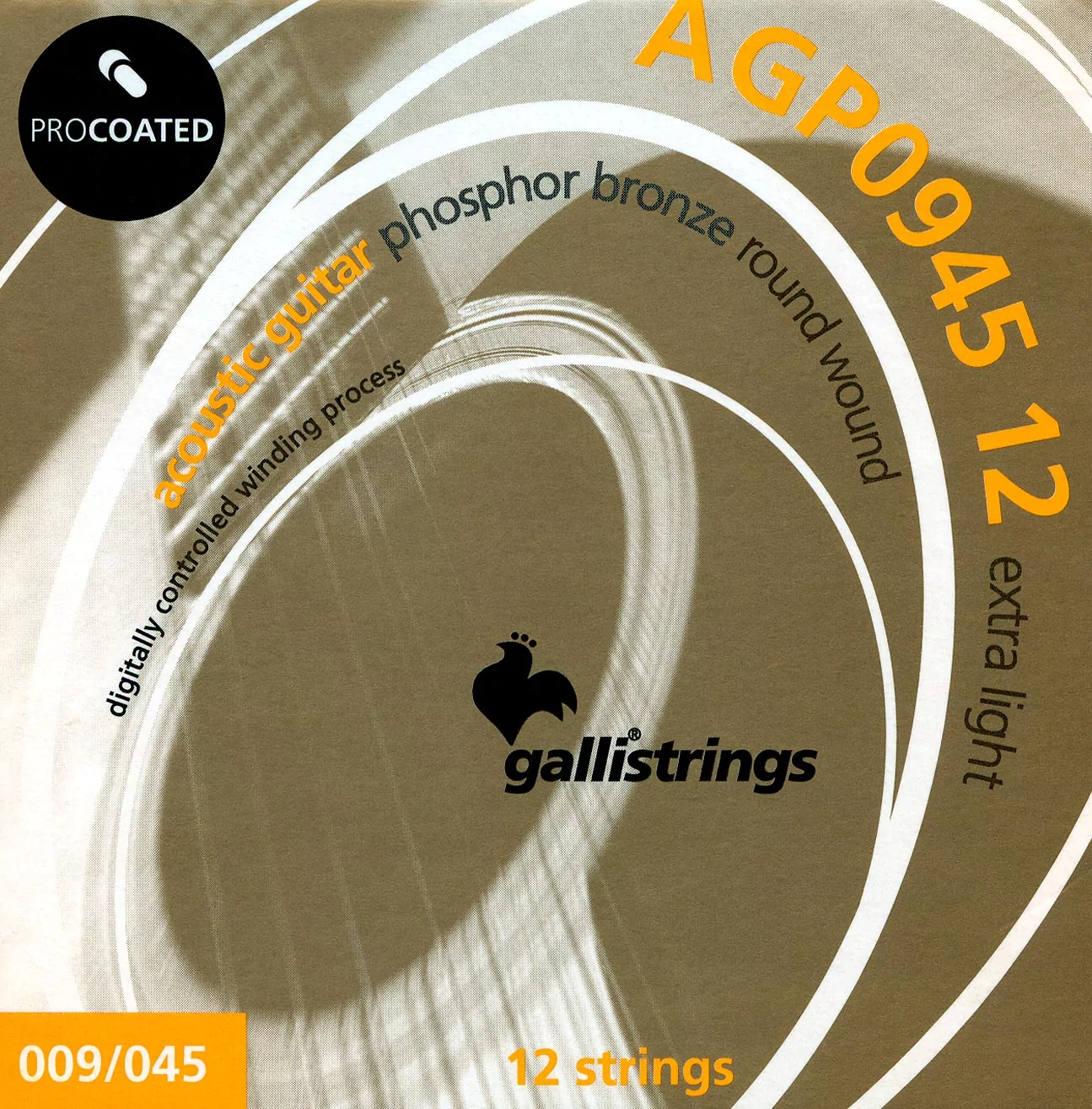 Комплект струн GALLI STRINGS AGP0945-12