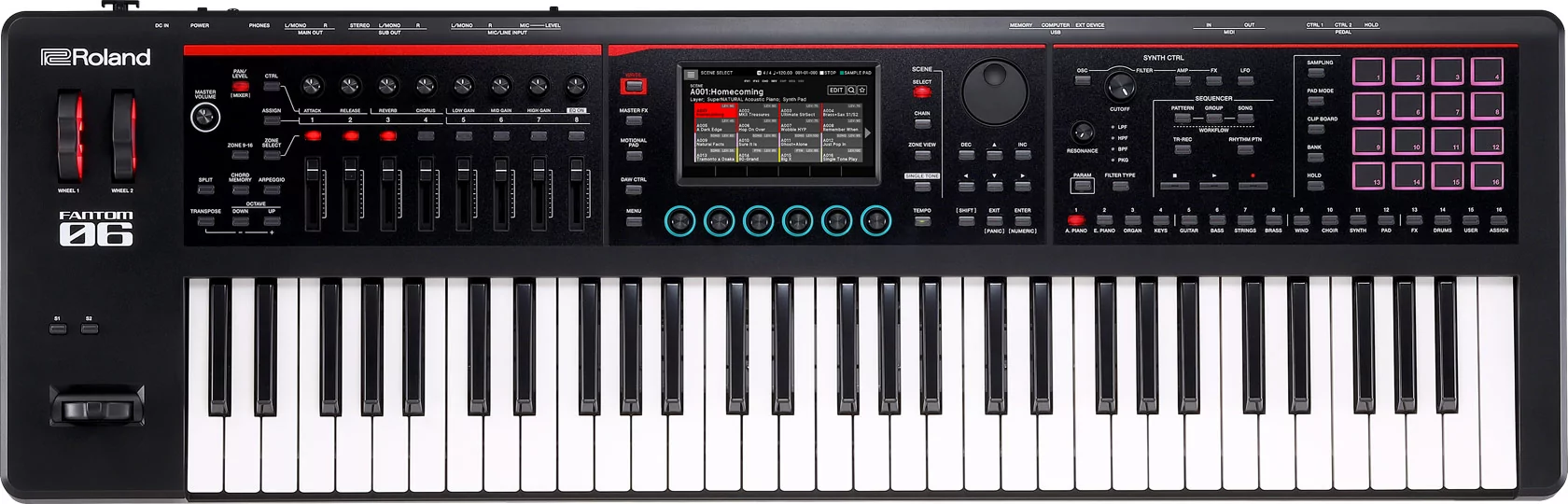 Синтезатор/рабочая станция ROLAND FANTOM-06 4