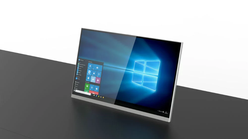 Сверхтонкий моторизованный выдвижной монитор Genius Slim Wize Pro WR-15GS (silver)